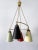 Metal Mid-Century Modern Four-Armed Chandelier, Germany, 1950s For Sale - Image 7 of 18
