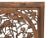 Wood Chinese Square Flower Lotus Birds Wooden Wall Plaque Panel For Sale - Image 7 of 9