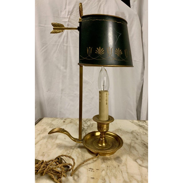 19th Century French Tole Candlestick Bouillotte Lamp Chairish