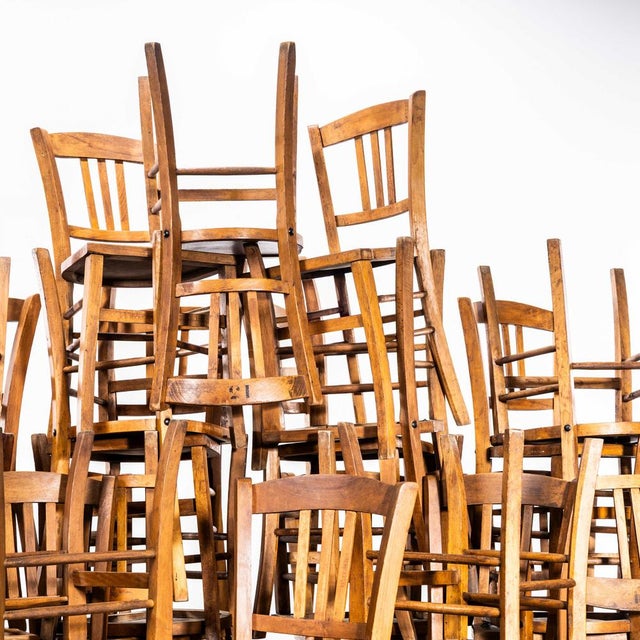 Farmhouse French Dark Oak Dining Chairs, 1940s, Set of 6 For Sale - Image 6 of 13