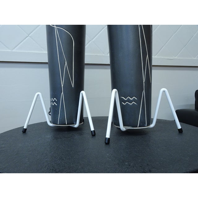 1950s Pair Harris Strong Table Lamps Without Shades For Sale - Image 9 of 13