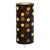 Vintage Space Age Black Perforated Cylinder Table Lamp For Sale