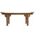 Vintage elm Chinese altar console table with long, narrow silhouette, gracefully upturned ends, and hand-carved cloud...