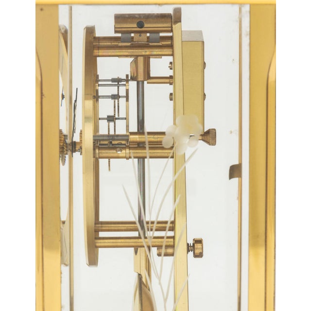 Brass S. Haller German Brass Mantel Clock For Sale - Image 8 of 12