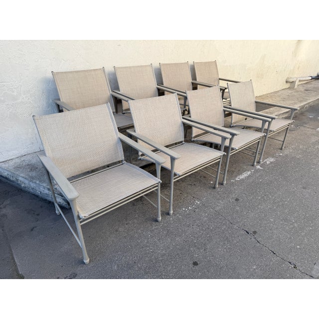 Design Plus Gallery presents a Set of Eight Aprio Collection Outdoor Armchairs by Giati Designs. With their streamlined...