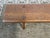 Farmhouse Early 20th Century Antique Early American Style Rustic Farmhouse Solid Oak Bench For Sale - Image 3 of 12