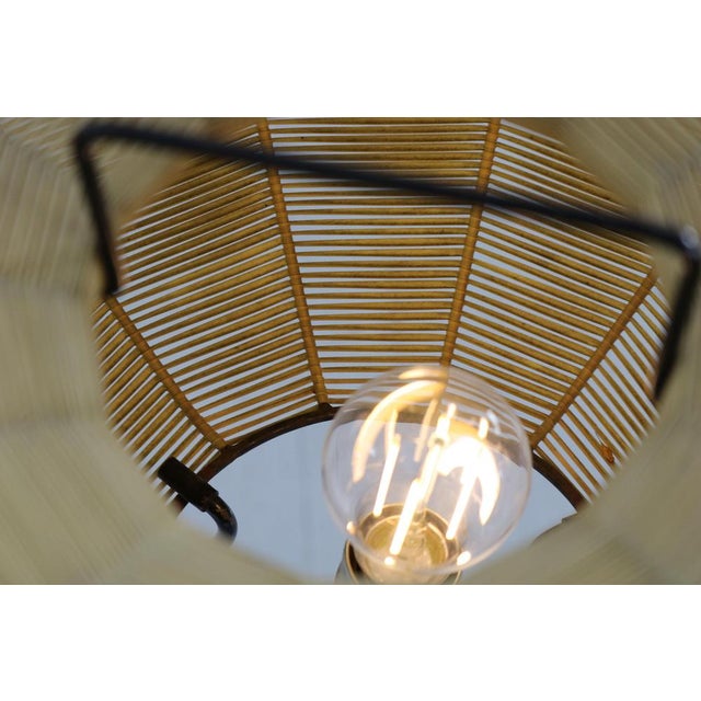 Coccon-Shaped Three-Legged Floor Lamp, 1950s For Sale - Image 10 of 18