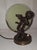 Goldenrod Antique Angel Slhouette Table Lamp with Brass Base, 1920 For Sale - Image 8 of 10