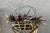 Rustic Chic Late 20th-Century Whimsical Crimped Steel Planter Basket For Sale - Image 17 of 18