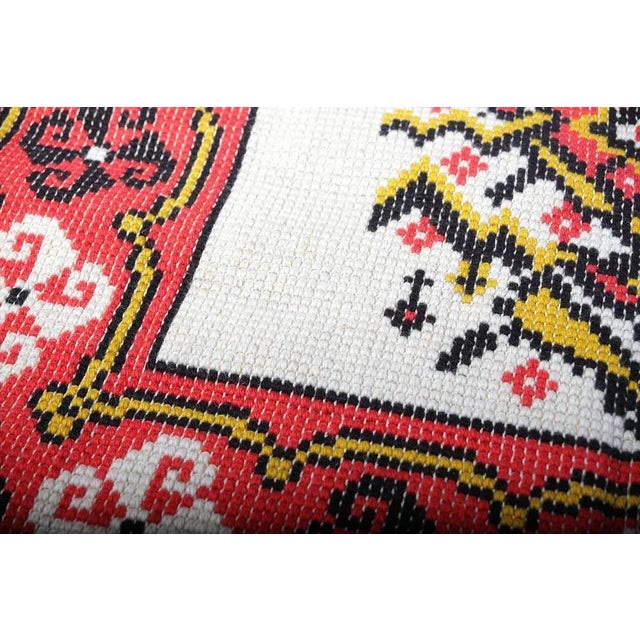 Mid-Century Czechoslovakian Runner Rug, 1960s For Sale - Image 6 of 8