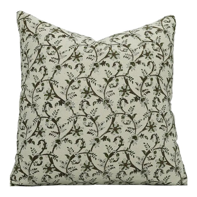 Fabdivine Handmade Block Printed Cushion Cover 12x20 Inch Duck Canvas- Varanasi For Sale