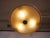 Gold Mid-Century Three-Light Ceiling Lamp in Textured Glass, 1950s For Sale - Image 8 of 16