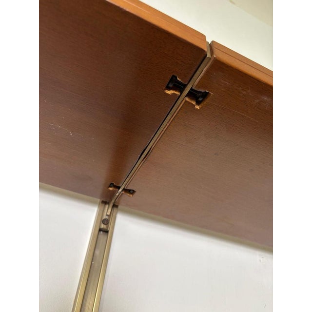 Tecno E22 Wall Bookcase in Iron and Wood attributed to Osvaldo Borsani for Tecno, Italy, 1960s For Sale - Image 4 of 10