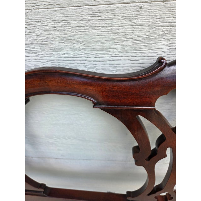 Chippendale Drexel 18th Century Classics Twin Mahogany Headboards - A Pair For Sale - Image 11 of 17