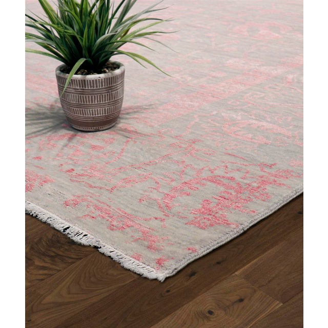 Modern Pasargad Home Transitiona Beige Area Rug- 8'11" X 11' 9" For Sale - Image 3 of 5