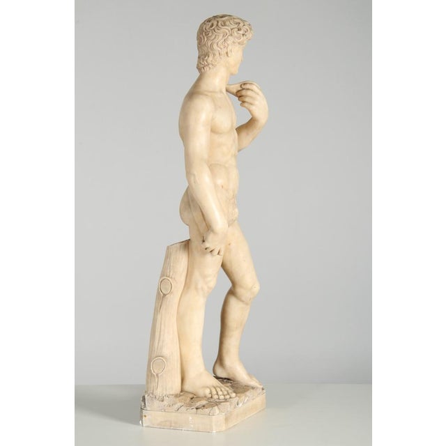 Stone Alabaster Figure of David For Sale - Image 7 of 13