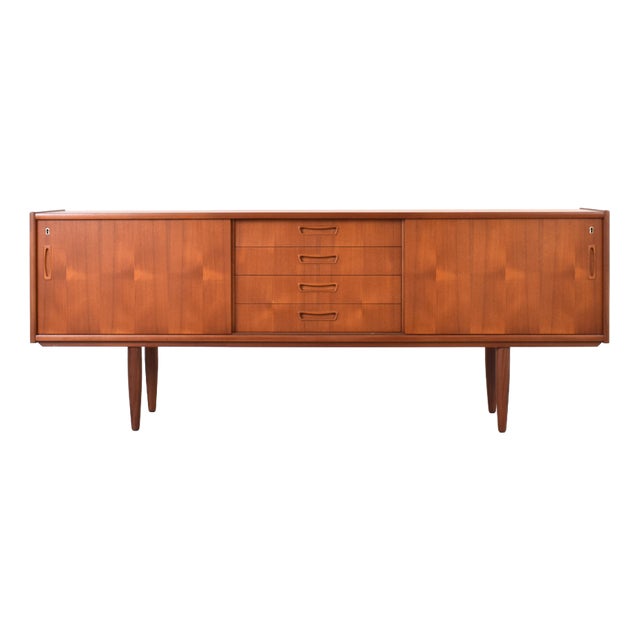 Mid-Century Modern Danish Teak Sideboard, 1960s For Sale