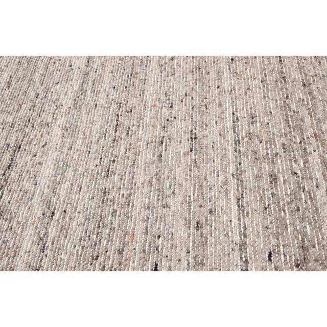 Gray 21st Century Modern Felted Texture Wool Rug For Sale - Image 8 of 12