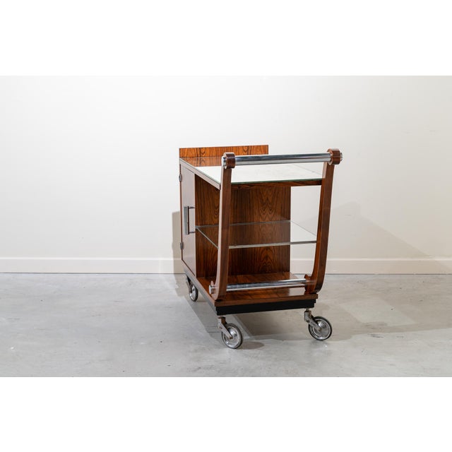 French Art Deco Bar Trolley, 1920s For Sale - Image 6 of 14