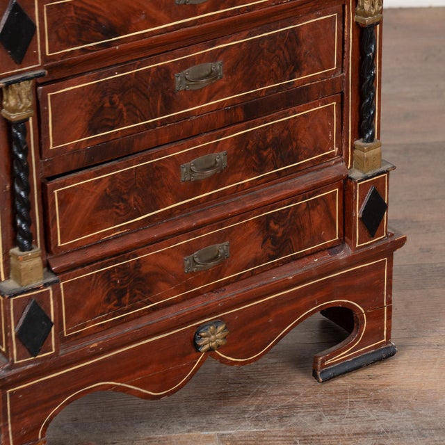 ​​​​​​​Late 18th Century Danish Pine Small Chest of Drawers, Possible Jewelry Chest For Sale - Image 12 of 12