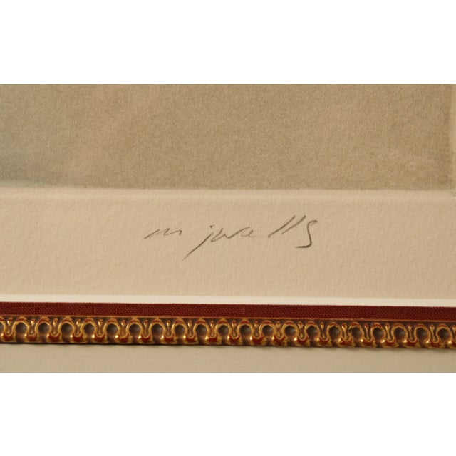 Yellow M. J. Wells, 'Morning Mist II' Artist Proof Aquatint For Sale - Image 8 of 13