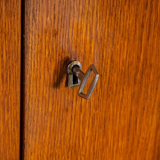 Large Two Door Oak Wardrobe from ZNZ, 1960s For Sale - Image 3 of 11