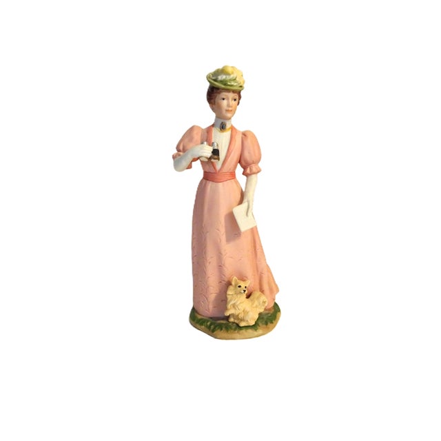 Modern Porcelain Figurines Made by Home Interiors, Five in All For Sale - Image 3 of 6