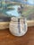 1970s Signed 1978 Studio Pottery Jar by Alice - Hand-Thrown Speckled Stoneware With Painted Lid and Cobalt Glazed Interior. For Sale - Image 5 of 10