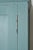 Blue Early 1900's Blue Painted English Pine Paneled Cabinet For Sale - Image 8 of 9