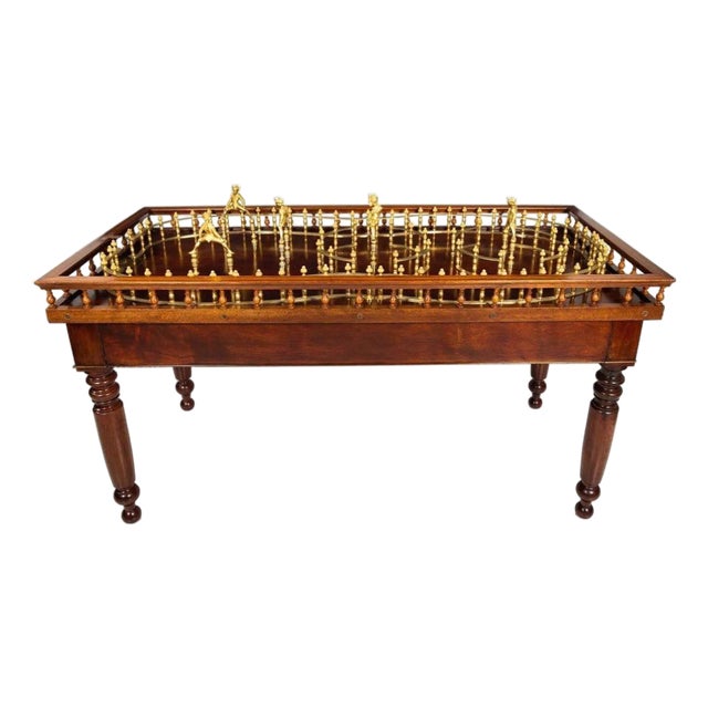 Early 20th Century English Edwardian Era Tabletop Skittles Table For Sale