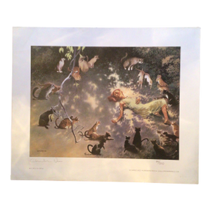 “ a Circle of Cats" Signed and Numbered Print (Edition 84/300) by Artist Charles Vess