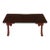 Low Asian Hardwood High Gloss Coffee Table For Sale