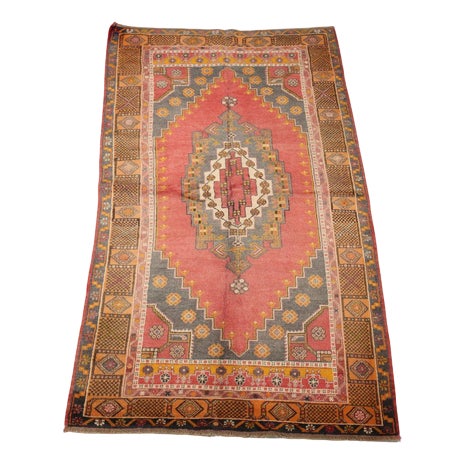 Patterned Yahyaly Carpet, Türkiye For Sale