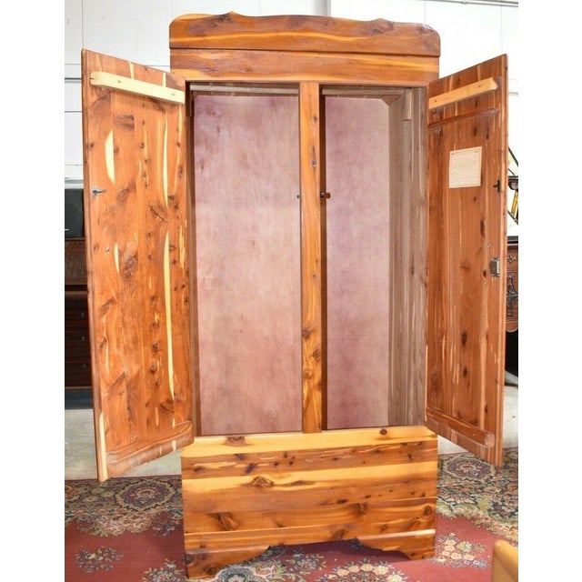 Mid 20th Century Vintage Solid Red Cedar Armoire Chairish