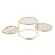 Schumacher Mid-Century Modern Schumacher Brass End Table With Three Tiered Shelves For Sale - Image 4 of 7
