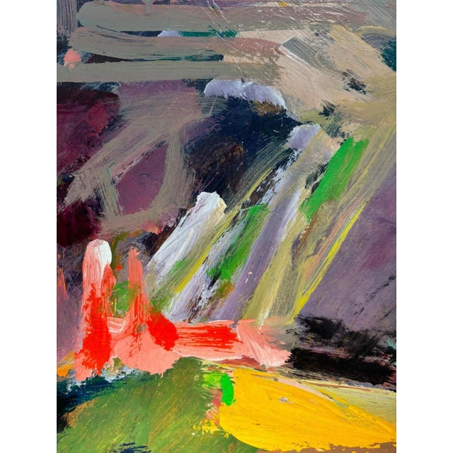 Jean Krillé, Landscape No. 95, Oil on Masonite, 1987 For Sale - Image 7 of 8