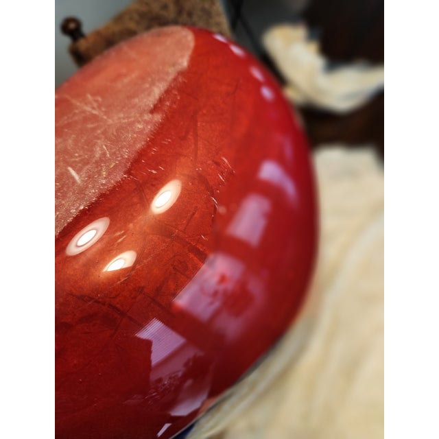 ​ Rollin Karg '1994' Signed Studio Art Glass Vase – 12" Heavy Gauge, 9.9 LBS For Sale - Image 10 of 10