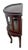 Brown Late 20th Century China Cabinet Demilune Half Moon Shape Curio Display, Led Lighted, Beveled Glass For Sale - Image 8 of 14