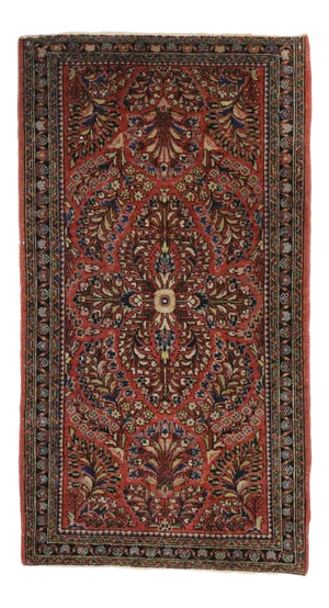 Antique Persian Sarouk Rug, 02'02 X 04'00