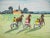 Yves Brayer (1907-1990) The Trotters Original color lithograph Signed in pencil Limited edition of 250 (this is number...