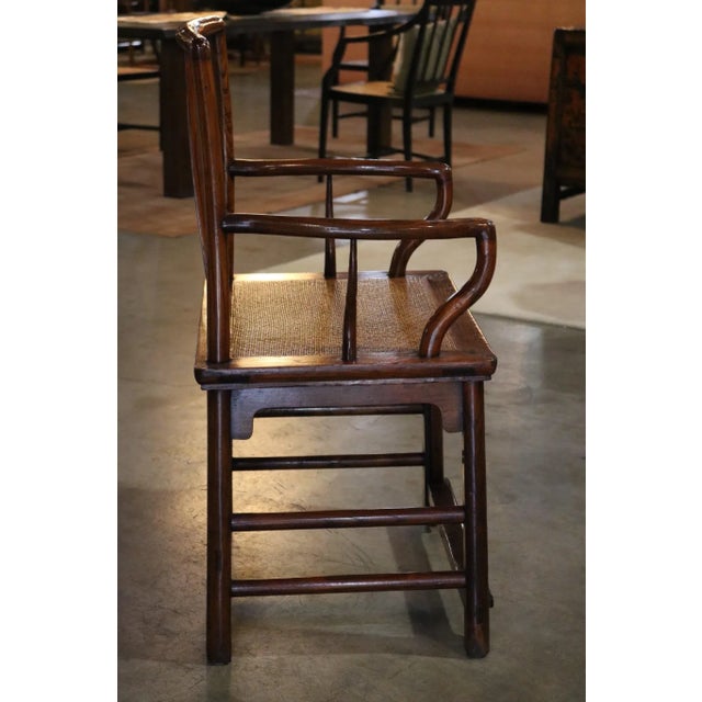 Elm Wood Armchair with Low Back Shanxi Province, China, 19th Century