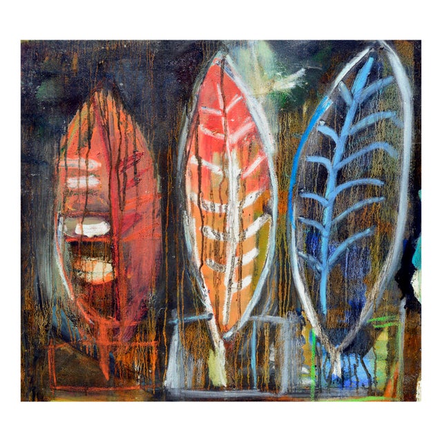 "Three Mysteries" - Abstract Expressionist Composition in Oil on Canvas by Kristin Cohen For Sale - Image 4 of 8