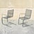 Mid 20th Century Modern Wrought Iron Metal Mesh Cantilever Garden Patio Chair - Pair For Sale - Image 10 of 10