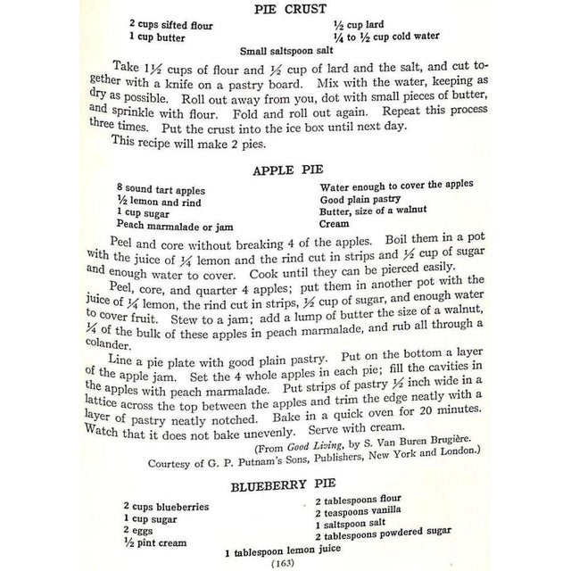 "Rare Recipes Old and New" 1923 the Veltin School Cook Book Committee [Compiled and Edited By] For Sale In New York - Image 6 of 10