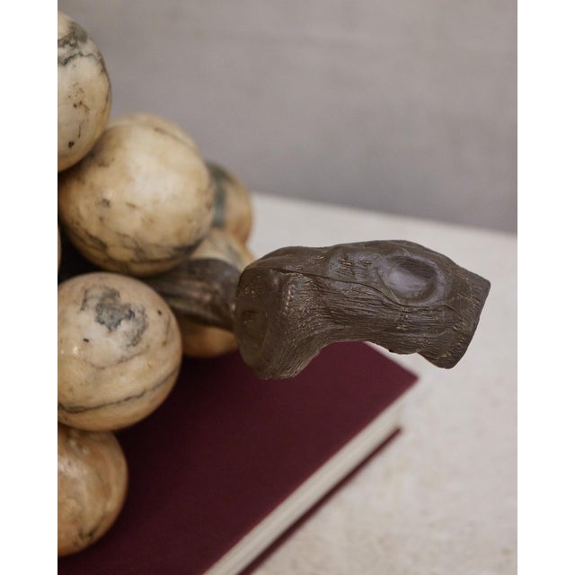 Monumental Mid-Century Italian Alabaster Grapes For Sale - Image 15 of 17
