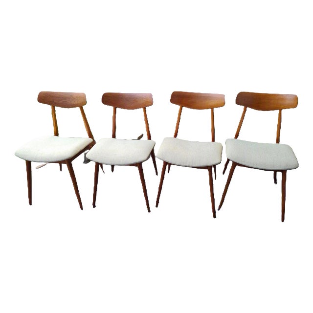 Vintage Habeo Model Chairs in Teak, Germany, 1950s, Set of 4 For Sale
