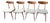 Vintage Habeo Model Chairs in Teak, Germany, 1950s, Set of 4 For Sale