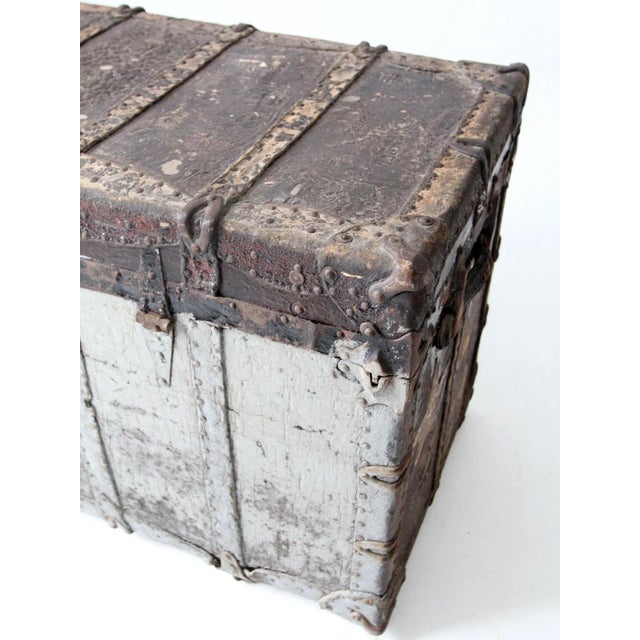 Antique Travel Trunk For Sale - Image 12 of 13