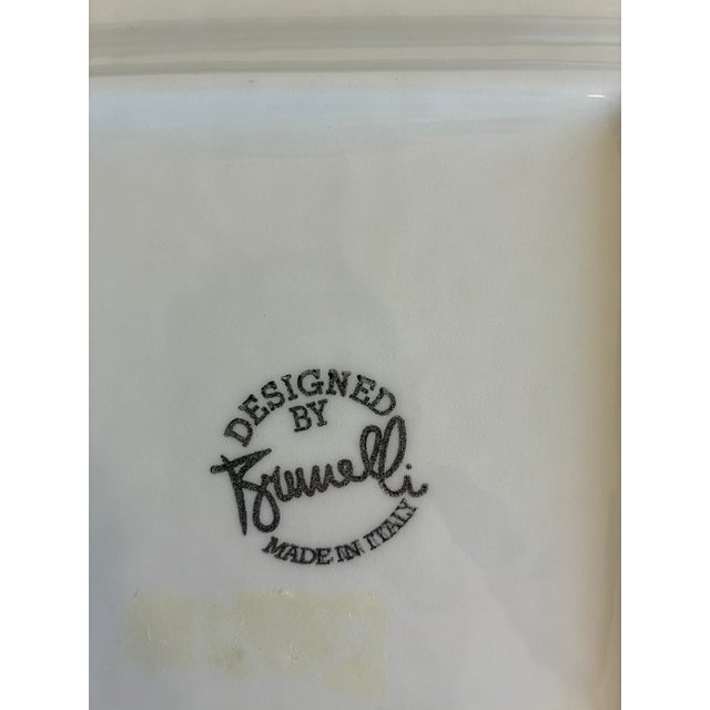 Late 20th Century Brunelli Designs Fruit Motif Square Plates – Set of 4 For Sale - Image 11 of 11