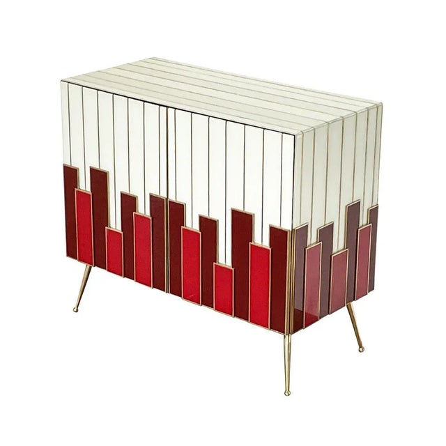 Sideboard with Two Glass Doors, 1980s For Sale - Image 3 of 8